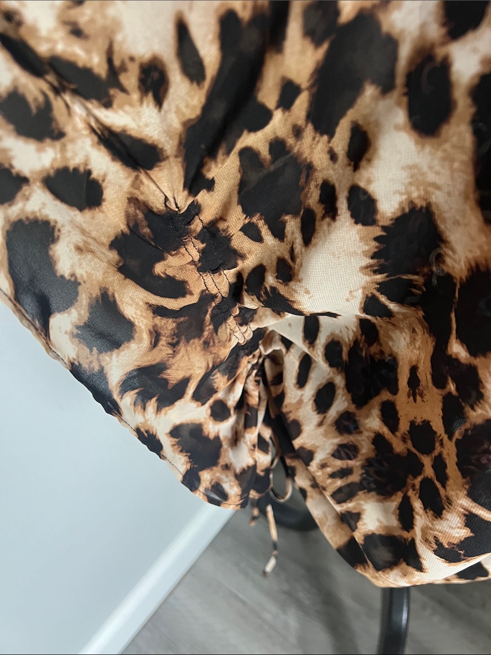 Victoria’s Secret Very Sexy Animal Print Sheer Swim Cover-Up Size XS/S - Picture 4 of 11